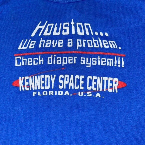 12 Months Kennedy space center short sleeve top Houston we have a problem - Picture 2 of 3